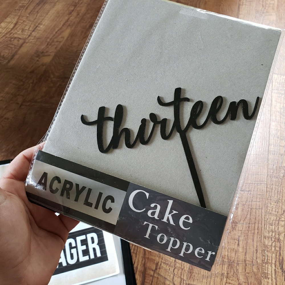 Cake topper for birthday cake